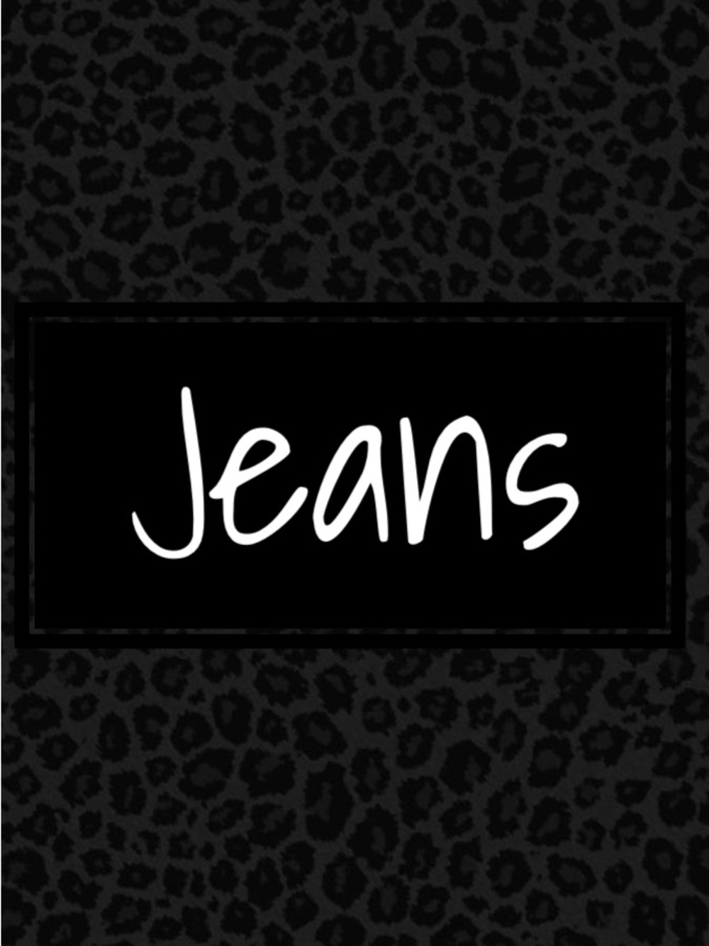 Jeans section
